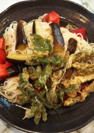 野菜と冷やしそうめん-レシピのメイン写真