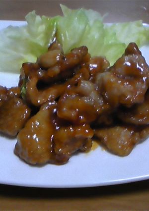 ☆豚肉の甘酢あんかけ☆-レシピのメイン写真