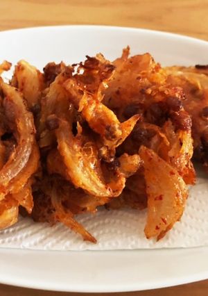 本技おいしいキムチと納豆のかき揚げ-レシピのメイン写真
