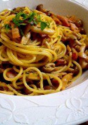 簡単プロの味★キノコとベーコン和風パスタ-レシピのメイン写真