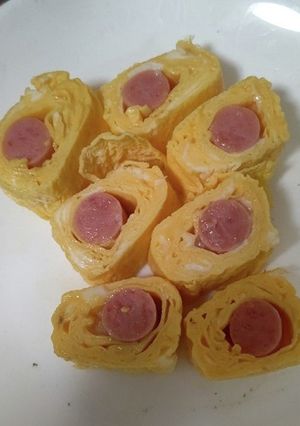 ウインナー巻き玉子焼き-レシピのメイン写真