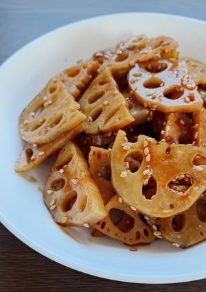 れんこんの甘酢炒め-レシピのメイン写真