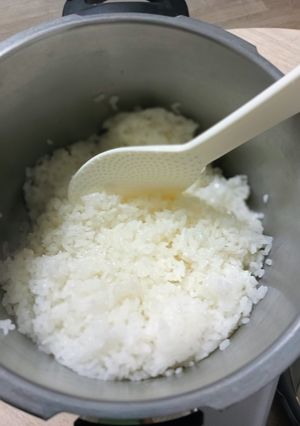 カセットコンロと圧力鍋でご飯を炊く！-レシピのメイン写真