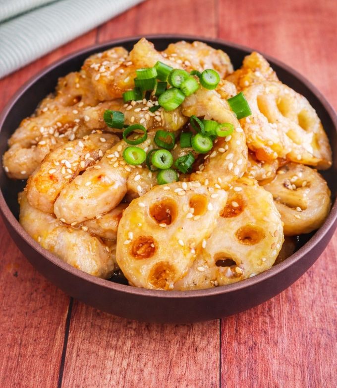 シャキッと香ばし【鶏れんこんの甘酢炒め】-レシピのメイン写真