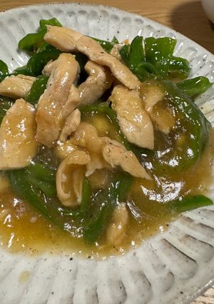 鶏むね肉とピーマンのあんかけ丼-レシピのメイン写真