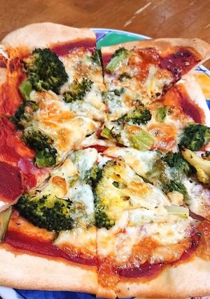菜の花とブロッコリーの美味しい米粉ピザ-レシピのメイン写真