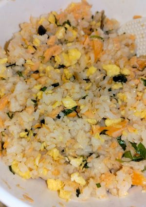 鮭と卵と大葉の混ぜご飯-レシピのメイン写真