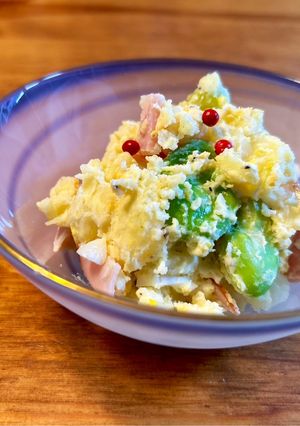 そら豆の入ったポテトサラダ♡-レシピのメイン写真