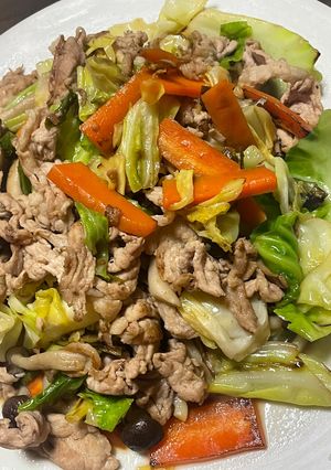 キャベツ豚肉炒め柚子胡椒-レシピのメイン写真