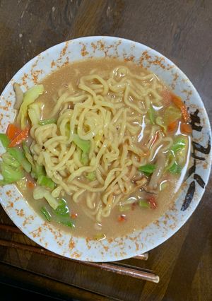 お一人様味噌ラーメン簡単パスタ風隠し味-レシピのメイン写真