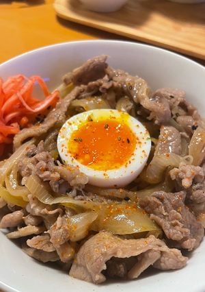 味がしっかり！すぐ出来る焼いて作る牛丼-レシピのメイン写真