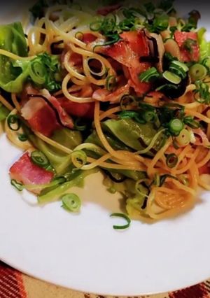 かりこりのわふ和風パスタ(･з･) ～♪-レシピのメイン写真