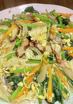 焼き塩鯖でそうめんチャンプルー-レシピのメイン写真