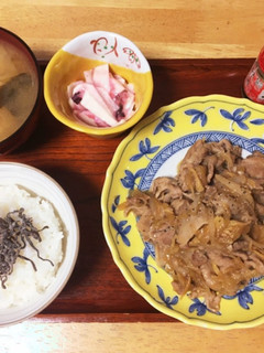 生姜焼き定食-レシピのメイン写真