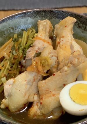 ヘルシー【圧力鍋】大根キムチ鶏鍋-レシピのメイン写真