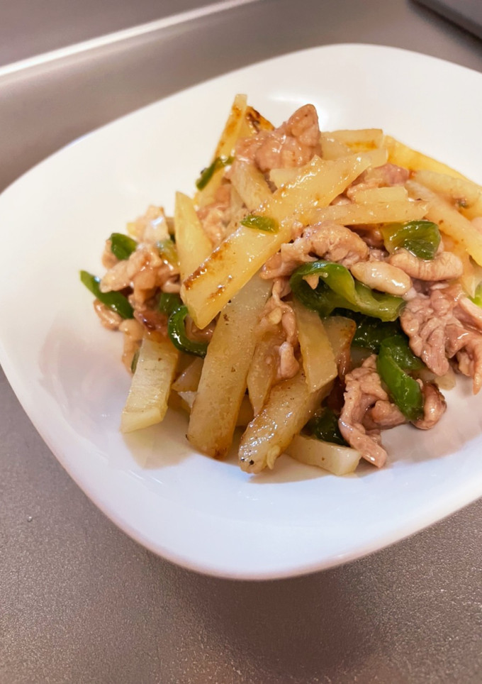 豚こまと野菜の炒め物(和風)-レシピのメイン写真