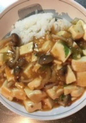 麻婆豆腐の素で作る麻婆丼-レシピのメイン写真