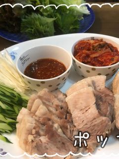 ★蒸し豚★圧力鍋deポッサム★韓国料理-レシピのメイン写真