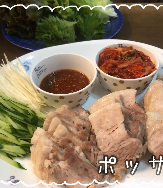 ★蒸し豚★圧力鍋deポッサム★韓国料理-レシピのメイン写真