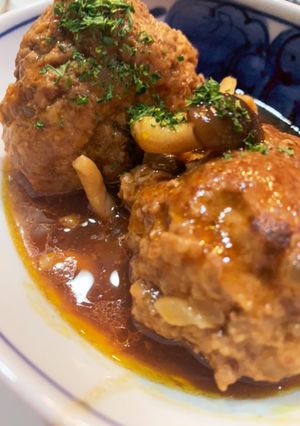 ゆかりのイブクロ　　時短煮込みハンバーグ-レシピのメイン写真
