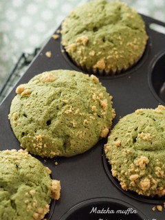 抹茶マフィン。~きな粉クランブル~-レシピのメイン写真