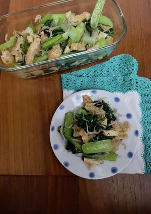 小松菜油揚げじゃこいため-レシピのメイン写真