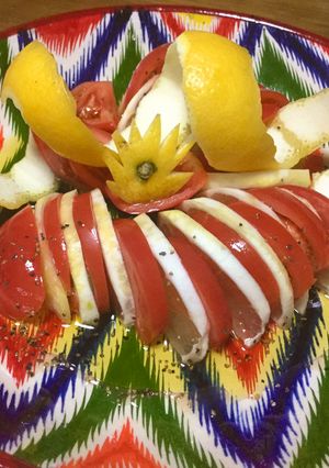 日向夏とトマトのオリーブ油サラダ-レシピのメイン写真