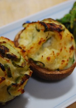 しいたけのポテトサラダ焼き-レシピのメイン写真