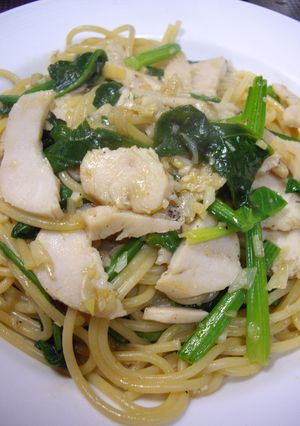 鶏ハムの和パスタ。バター醤油風味♪-レシピのメイン写真