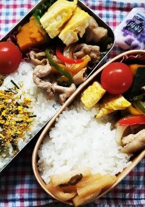 豚肉パプリカ炒め弁当(5.27)-レシピのメイン写真