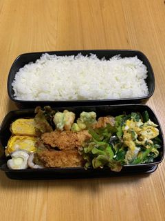今日の弁当 5.26 #ニラの卵とじ-レシピのメイン写真