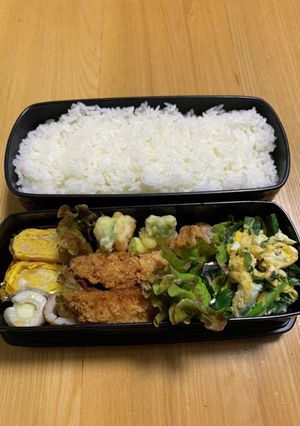今日の弁当　5.26 #ニラの卵とじ-レシピのメイン写真