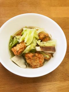 春キャベツとさつま揚げの煮浸し-レシピのメイン写真