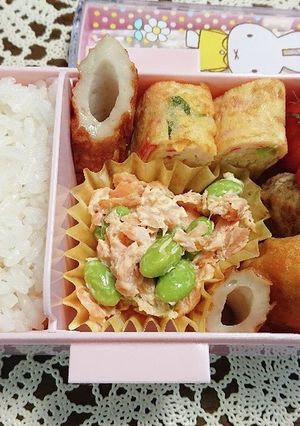 シャケマヨ弁当(∂∀∂)-レシピのメイン写真