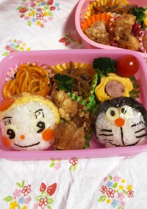 ドラえもん ドラミちゃん 弁当 おにぎり-レシピのメイン写真