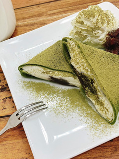 チーズクリームの抹茶クレープ-レシピのメイン写真
