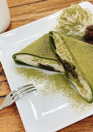 チーズクリームの抹茶クレープ-レシピのメイン写真