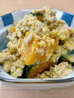 かぼちゃのミルクそぼろ煮 ここから栄養士-レシピのメイン写真