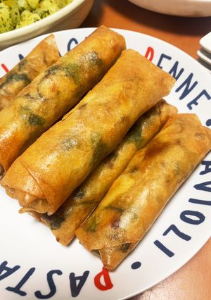 ほうれん草と豚肉の春巻き-レシピのメイン写真