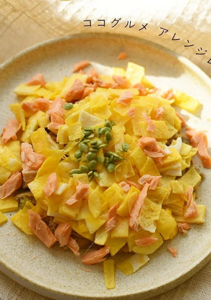 犬ご飯／卵と鮭のちらし寿司-レシピのメイン写真