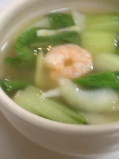 チンゲン菜とエビのスープ-レシピのメイン写真