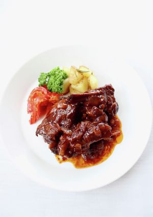 旨い!【スペアリブのケチャワイン煮】-レシピのメイン写真