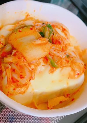 キムチーズオリーブオイル豆腐-レシピのメイン写真
