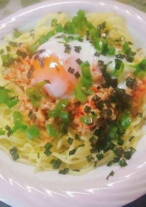 栄養満点！キムチ納豆のまぜそば-レシピのメイン写真