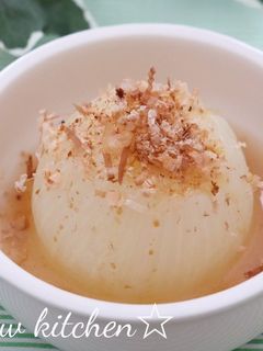 レンジで簡単♪新たまねぎのバター醤油蒸し-レシピのメイン写真