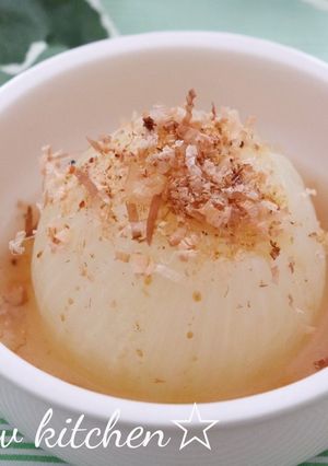 レンジで簡単♪新たまねぎのバター醤油蒸し-レシピのメイン写真