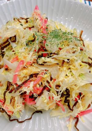 ダイエット！お好み焼き風サラダ-レシピのメイン写真