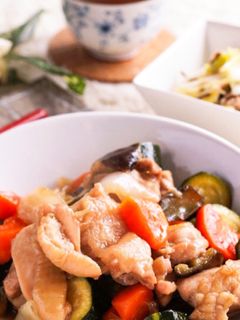 鶏肉と夏野菜の中華風炒め-レシピのメイン写真