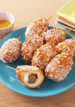 イシイのミートボールのミニチーズハットグ-レシピのメイン写真