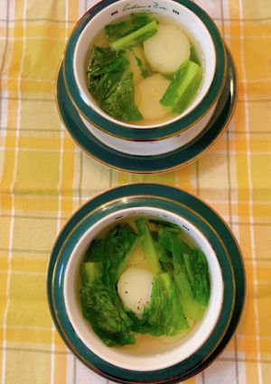 ロメインレタスとじゃが芋のあっさりスープ-レシピのメイン写真